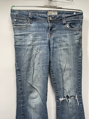 L. e. i. Girl's 5 Pocket Cotton Blend Stretch Blue Jeans Pants Juniors Size 9 - Picture 5 of 16