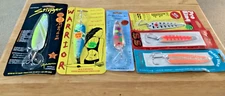 NEW SIX (6) Great Lakes Trolling Spoons-Assorted Brands, Sizes & Colors: NIP