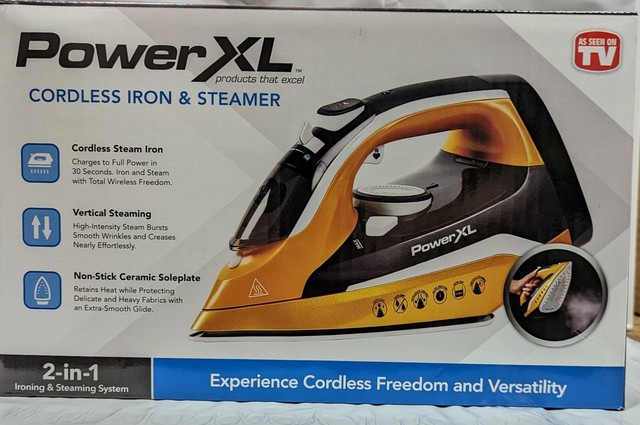 power xl 2 in 1 cordless iron & steamer