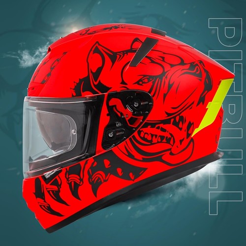 Ignyte IGN-4 PITBULL Full Face Dual Visor DOT Certified Motorcycle Helmet - Foto 23 di 47
