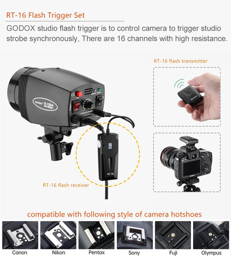 Professional Studio Strobe Lights Kit for Photography, Strobe Softbox Lighting K - Picture 5 of 9