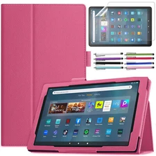 Cover Case For Amazon Fire HD 10" 8" 7" Max 11" Tablet with HD Screen Protector