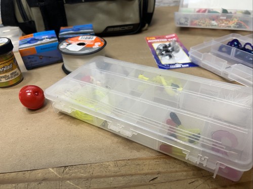 Plano 3500 Tackle Bag, Including A Ton Of Tackle Bait Weights Ect See Pictures! - Picture 6 of 18