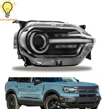 Right Headlights Lamps w/LED Signature Lighting For 2021-2024 Ford Bronco Sport