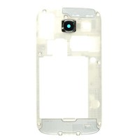 Samsung Galaxy Core GT- I8262 Mittel Cover GehäUse, Kamera Linse Glas Weiß