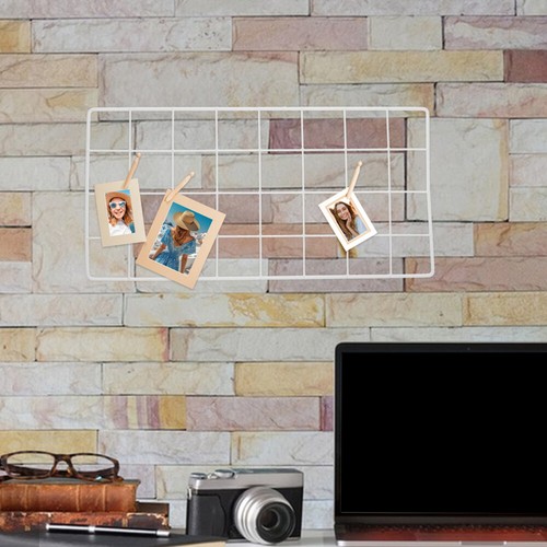 Wire Wall Grid Panel for Photo Display DIY Iron Picture Frames DIY Photo Grid - Picture 8 of 12