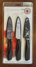 DURA CULINA 3 PIECE PARING KNIFE SET WITH BLADE GUARDS
