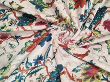 Soft Floral Print Velvet Fabric Indian Dress Sewing Upholstery Velvet By The Yrd