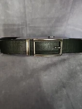 Men's Belt Leather Ratchet Belts Automatic Buckle 1.37inch Width