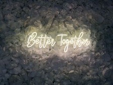 Better Together Acrylic 20"x5" Neon Sign Bar Light Lamp Gift Party Wall Decor