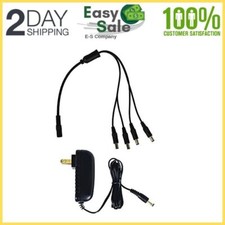 Adaptador De Corriente Para Camara Con Divisor De Corriente De 4 Vias