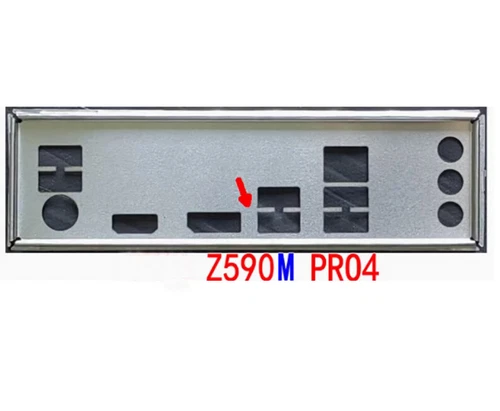 Shield I/O IO Backplate For ASRock Z590M PRO4 Motherboard