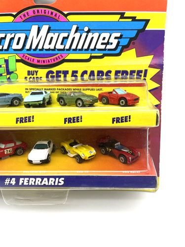Micro Machines #4 Ferraris Set + 5 Free Cars F50 Daytona GTB Galoob Toys 1997 - Picture 5 of 5