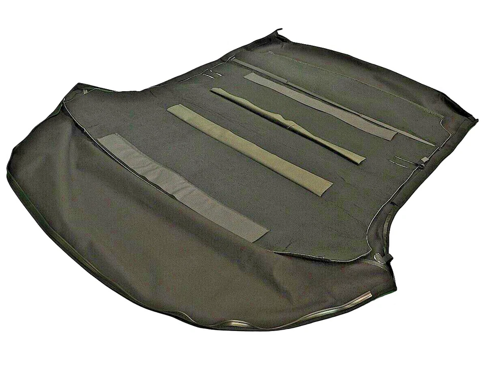 Fits: SAAB 9-3 2004-2011 Convertible Soft Top (reuse glass) Haartz Black CANVAS - Image 2 of 4