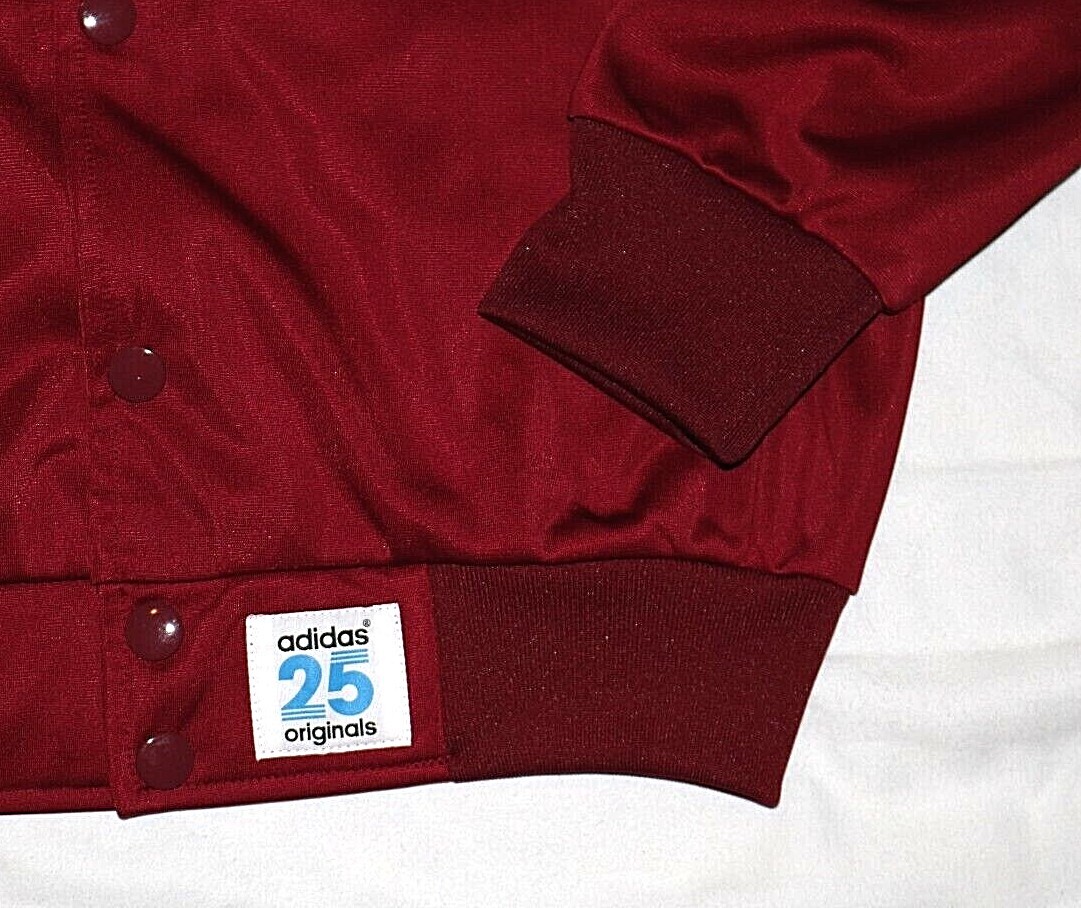 Adidas Originals 25th Anniversary Nigo Bear Bomber Track Jacket Burgundy  Maroon