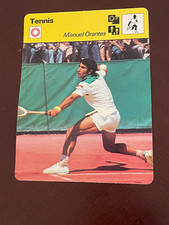 1978 Sportscaster Card #33-06 A - Manuel Orantes - Spain- Tennis - MT