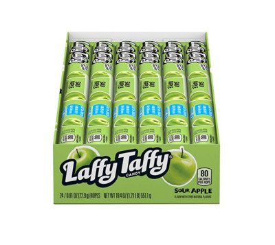 Laffy Taffy Rope, Sour Apple  0.81 Ounce (Pack of 24)