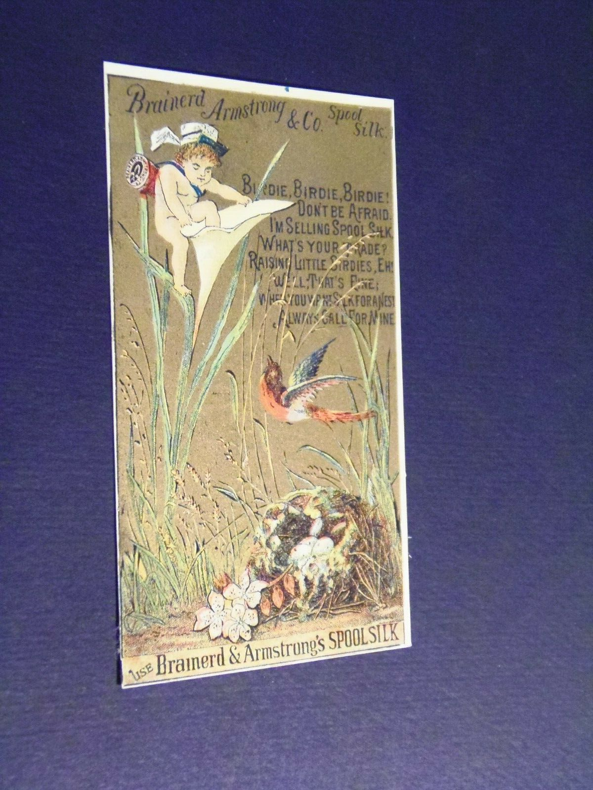 Brainerd & Armstrong's Spool Silk Copeland, Bowser & Co., Victorian Trade  Card | eBay