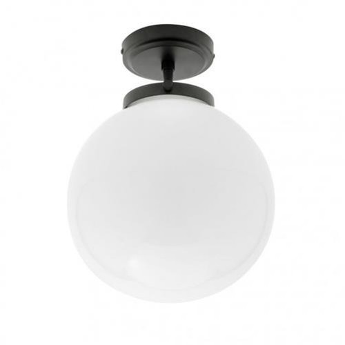 Litecraft Preston Ceiling Light Semi Flush With Opal Globe Shade - 3 Colours - Picture 3 of 20