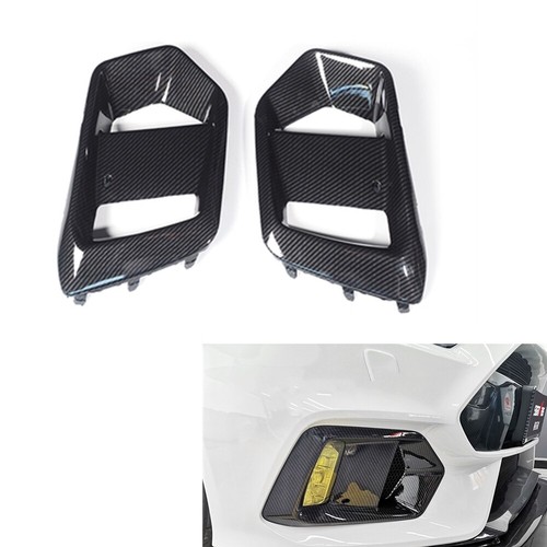 For Ford Focus RS 16-2018 Front Fog Light Lamp Deco Cover Trim Carbon fiber ABS - Picture 1 of 3