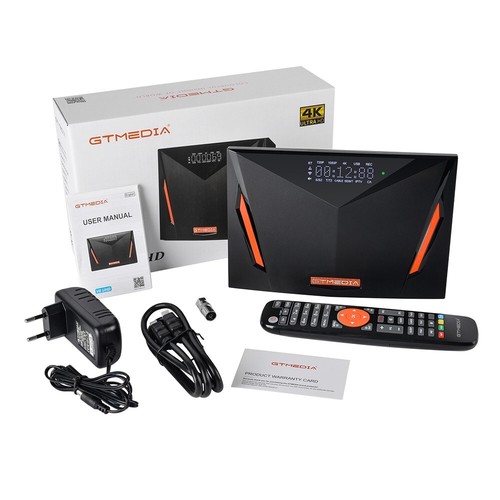 Receptor de TV vía satélite 4K UHD FTA DVB-S2/S2X/T2/ATSC-J.83B caja decodificadora sintonizador doble - Imagen 12 de 12