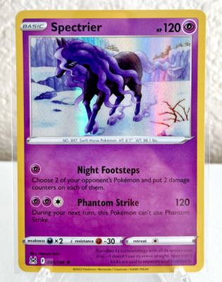 spectrier pokemon card value Spectrier Holo Rare Pokemon TCG Card 081/196 NM