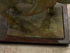 Vintage Heavy Cast Iron Chinese War Horse Tang Dynasty Style Statue  — photo 6