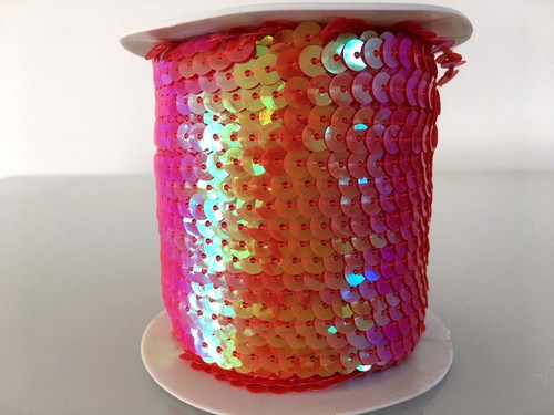 5M Laser Flat Sequin String 6mm Trim Lace Braid Ribbon Mask Craft Dance Costume - Picture 126 of 134