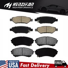 Front & Rear Ceramic Brake Pads Fits 2008-2014 Cadillac CTS w/ GM Brake Code J55