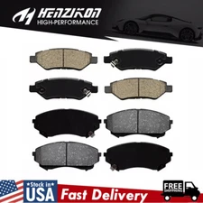 Front & Rear Ceramic Brake Pads Fits 2008-2014 Cadillac CTS w/ GM Brake Code J55