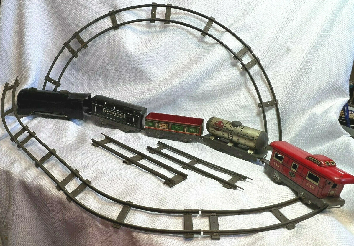 Vintage wind up train set cheap