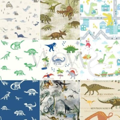 Kids Dinosaur Wallpaper Children's Bedroom Playroom - Various Designs