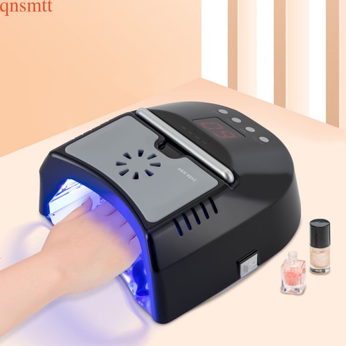 Lampada Asciuga Unghie Ricaricabile per Unghie Gel+Ventilatore 72W Lampada Unghie UV LED Senza Fili - Foto 20 di 20