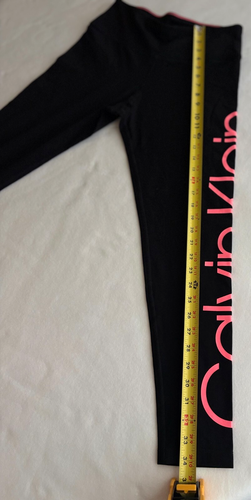 Calvin Klein Performance Stretch Women Blk/Pink Big Letter Cropped Legging Sz: M - Picture 17 of 23