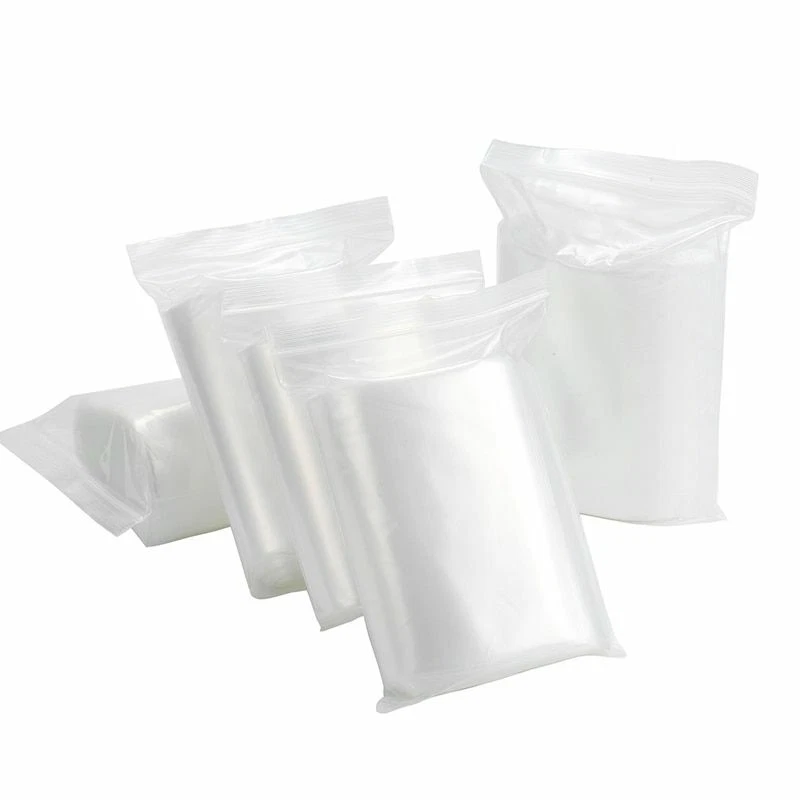 Zip Lock Storage Food Reusable Bag Freezer Clear Transparent Bags Plastic Seal - Image 3 of 4