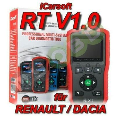 iCarsoft RT v1 Profi Diagnose Scanner Tester für Renault Dacia Öl Service ABS