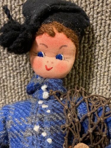 Vintage Mascotes Maria Helena Fisherman Doll 7.5" Portugal Traditional w/ Tags - Picture 3 of 6