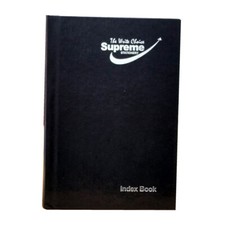 A5 Index Notebook A-Z Hard Cover Notebook Ruled Margin Index Book 200 Pages