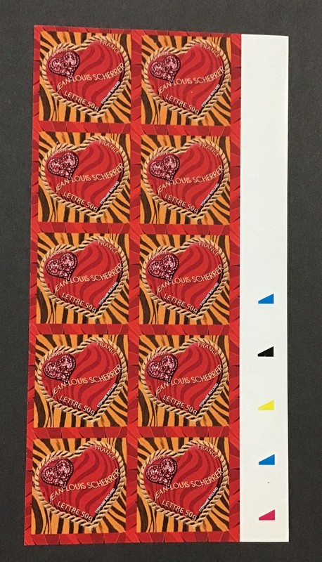 France 2006 XF MNH Sc#317, Sheet of 10 Without Labels.  Cv$60.  (W37)