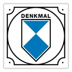 Sticker MONUMENT sign monument protection area car apartment door house 93x93 mm New