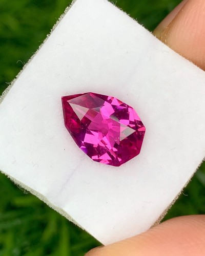 Natürlicher rosa Turmalin 2,00 Karat 11,3x7,2 mm ausgefallene Form facettierter Edelstein - Bild 5 von 8