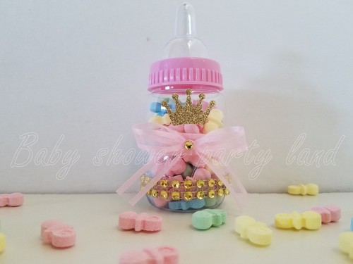 Baby Shower 12 Princess Favor Fillable Bottles Prizes Games Girl Pink Decoration - Picture 5 of 10