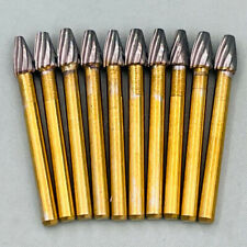 Dental Tungsten Carbide Burs Trimming Finishing Egg Football Shape FG 7406 Gold