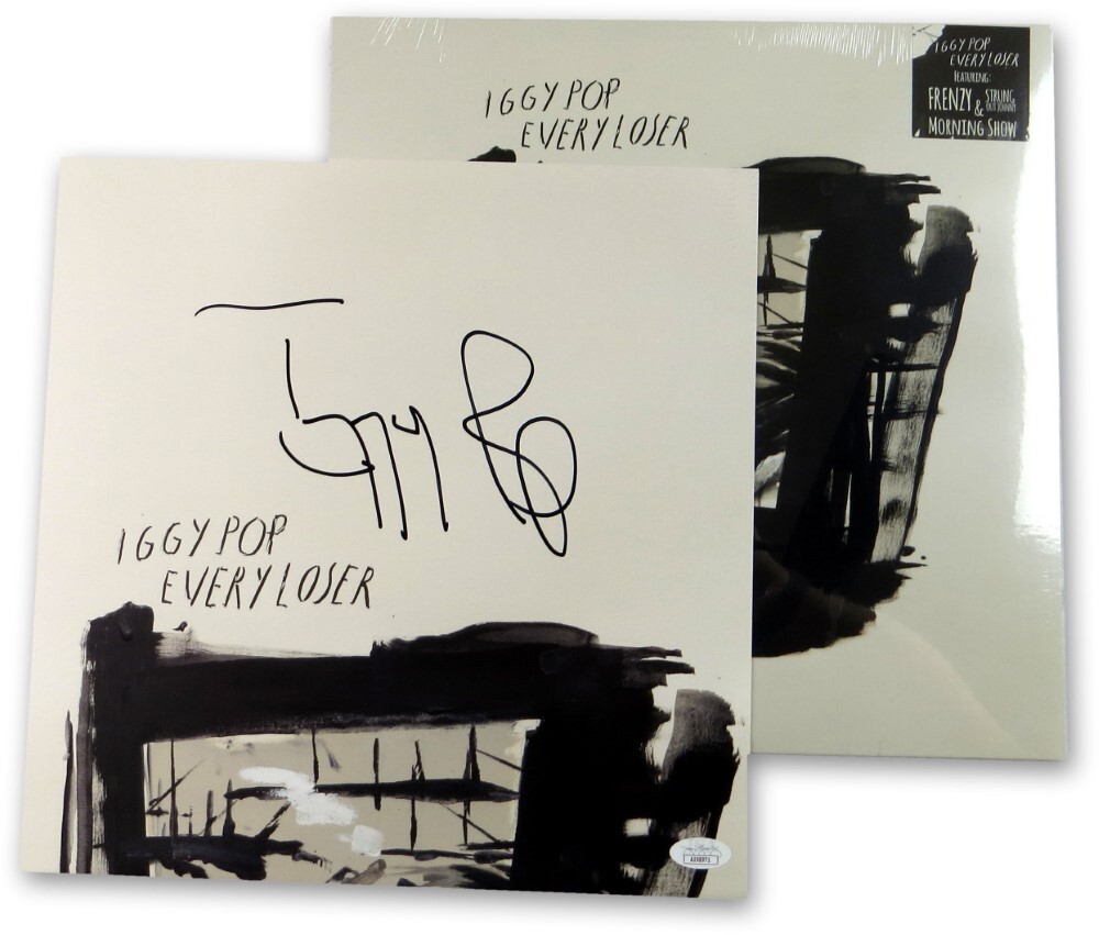Iggy Pop Signed Autographed Record Insert Photo Every Loser