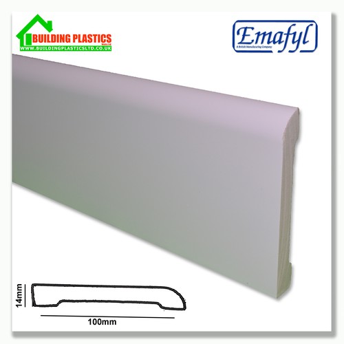 KUNSTSTOFF 100 mm BULLNOSE SOCKELLEISTEN & 55 mm TÜRARCHITRAV | MEHRERE ANGEBOTE - Bild 5 von 7