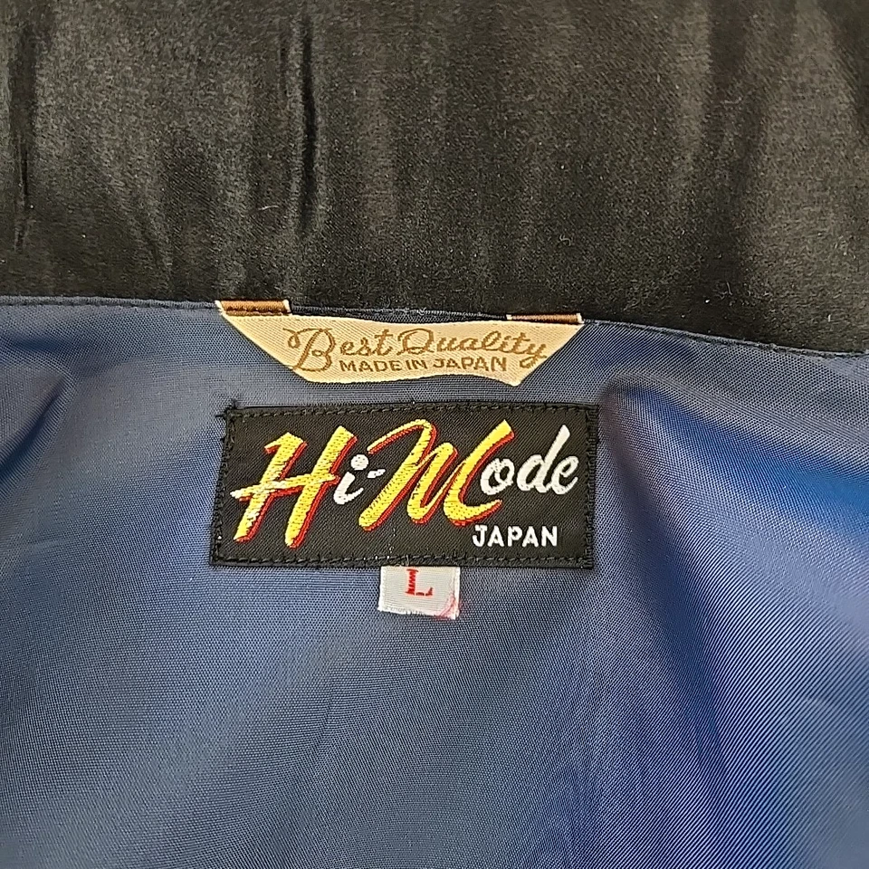 Roupão masculino vintage anos 50 moda alta comprimento total azul royal preto brocado de seda G - Imagem 3 de 4