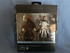 Disney Parks 2026 Star Wars The Black Series Plo Koon Clone Commander Wolffe Set