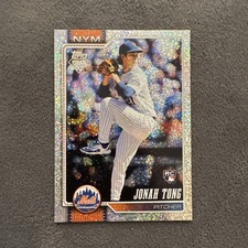 2026 Topps Series 1 Baseball Celebration Confetti Parallel RC Jonah Tong #4 Mets