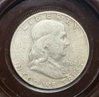 1962-D Franklin Half Dollar 50C 0.9 Silver Business Strike KM#202