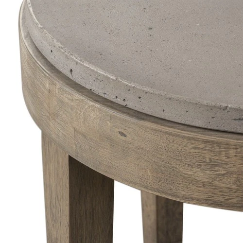Deka - 28.5 inch Round Accent Table Accent Furniture Uttermost 25909 - Picture 5 of 12